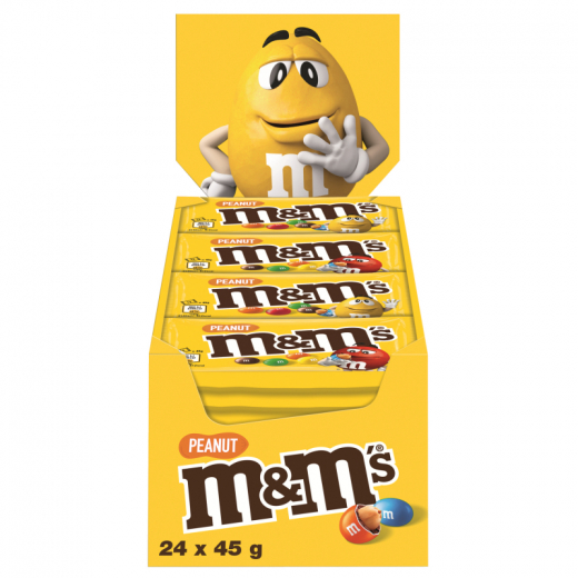 M&MS Peanut 280041 24x45g, - 492170200
