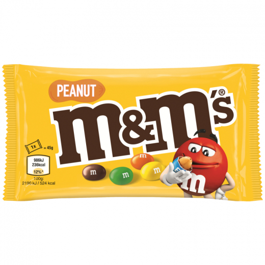 M&MS Peanut 280041 24x45g, - 492170200