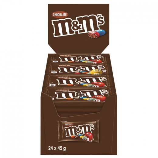 M&MS Chocolate 280042 24x45g, - 492170700