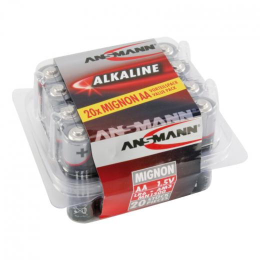 ANSMANN Batterie 5015548 Alkaline Mignon AA LR6 20St., - 18005473