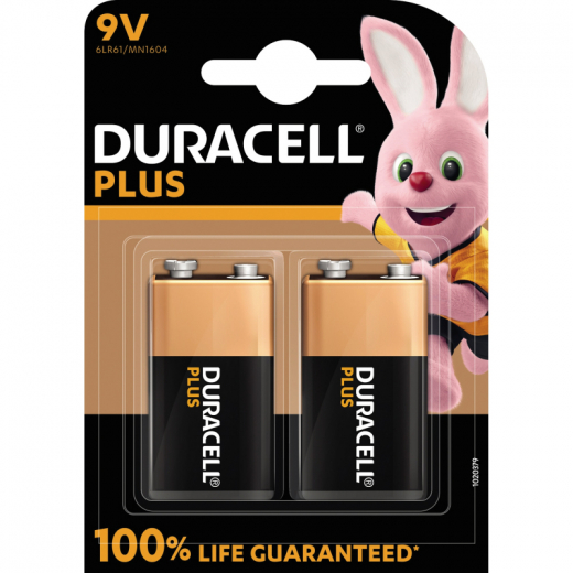 DURACELL Batterie Plus E Block 142268 9V 2 St./Pack., - DRC142268