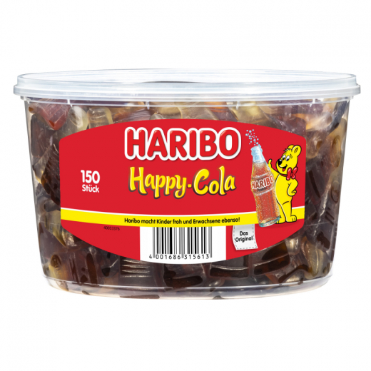 HARIBO Fruchtgummi Happy Cola 379982 150 St./Pack., - 322146