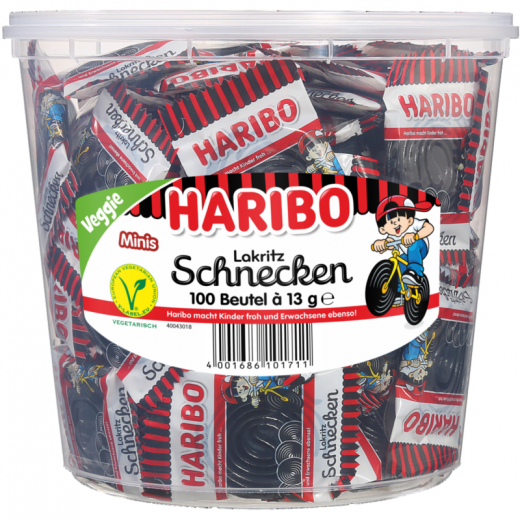 HARIBO Lakritz Rotella 721244 Minibeutel 100 St./Pack.,