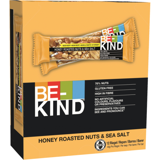 BE-KIND Nussriegel NUTS SEA SALT HONEY 100133 40g 12 St./Pack, - 492128500