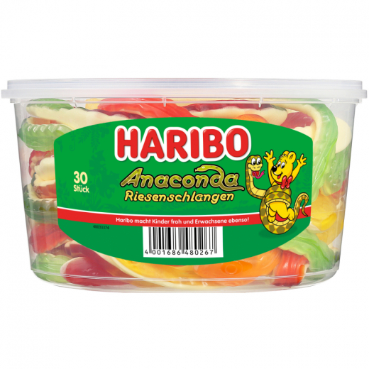 HARIBO Fruchtgummi Anaconda Riesenschlangen 10004033 1200g, - 492171800