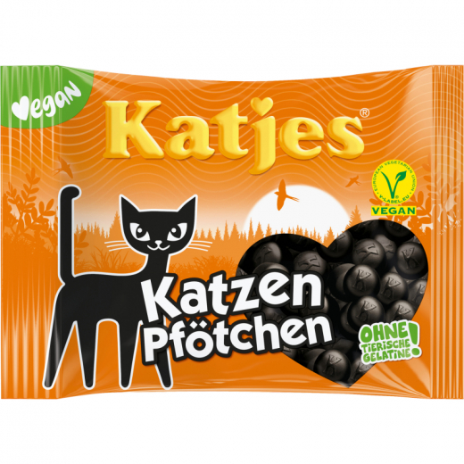 Katjes Lakritz Katzen Pfötchen 623340 175g, - 492482600