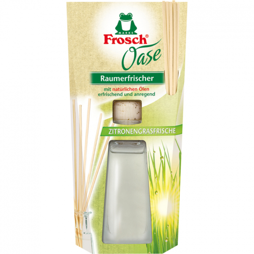 Frosch Lufterfrischer Oase 114378 Zitronengras 90ml +6Rattanstäbchen,