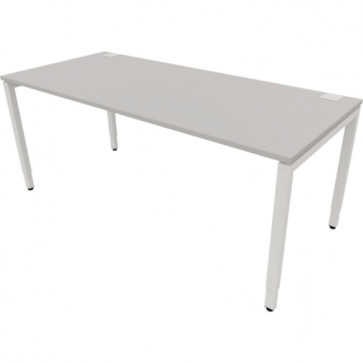 NowyStyl Büroschreibtisch manuell 180x80cm ws/platinum, - 810074894