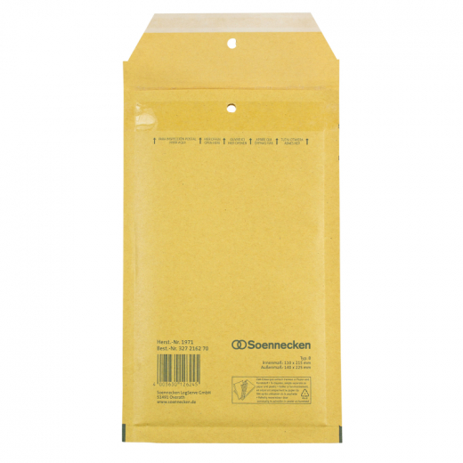 Soennecken Luftpolstertasche 1971 B/00 110x215mm hk br 200 St./Pack., - 327216270