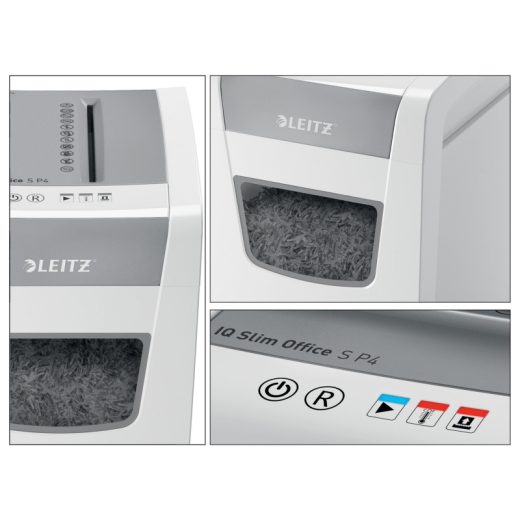 Leitz IQ Aktenvernichter Slim Office S P4 80980000, - 309037059