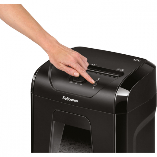 Fellowes Aktenvernichter Powershred 12C 7120101 Partikel 4x40mm,