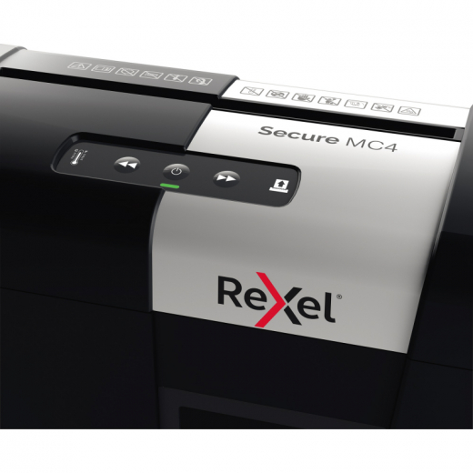 Rexel Aktenvernichter Secure MC4 Whisper-Shred P5 2020129EU,