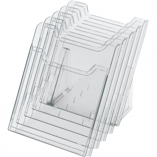 Exacompta Tischprospekthalter 60258D 5Fächer DIN A4 hoch, - 154087500