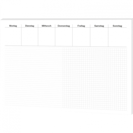 RNK Schreibunterlage Office 46616 liniert/kariert 30Blatt, - 324049