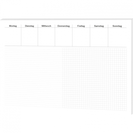 RNK Schreibunterlage Office 46632 480x330mm 30Blatt liniert/kariert, - RNK46632