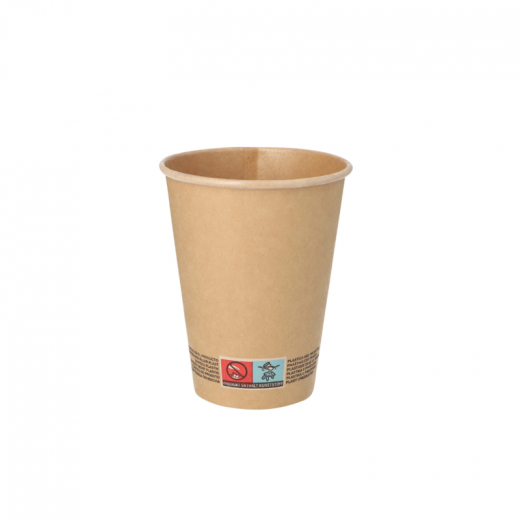 PAPSTAR Trinkbecher 88951 Pappe 9cm 300ml br,