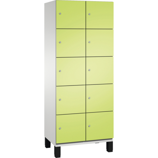 C+P Fächerschrank 4510422S10019 Füße 10Fächer B800mm lgr/cgn, - 820069968