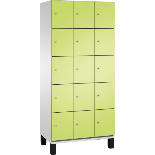 C+P Fächerschrank 4510430S10021 Füße 15Fächer B900mm lgr/cgn, - 820072968