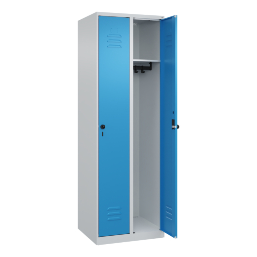C+P Spind Classic PLUS 2Abteile 1850x600x500mm l.gr/l.bl,
