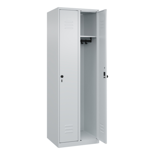 C+P Spind Classic PLUS 2Abteile 1850x600x500mm l.gr/l.gr,