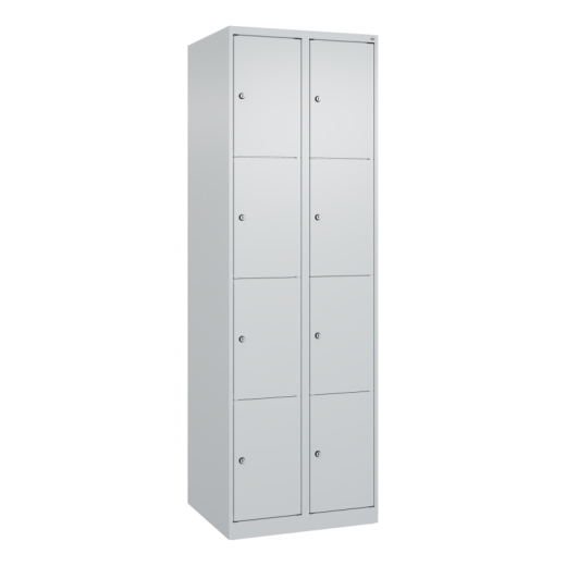 C+P Schließfachschrank Classic PLUS 2x4Fächer 1850x600x500mm l.gr/l.gr, - 820141481