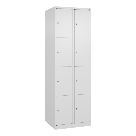 C+P Schließfachschrank Classic PLUS 2x4Fächer 1850x600x500mm ws/ws, - 820141501