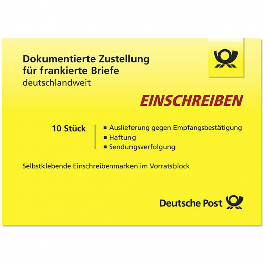 Briefmarke Einschreiben national 10St., - 161036900