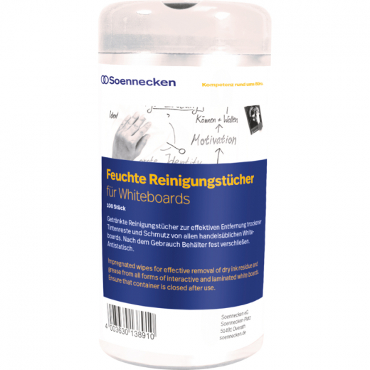 Soennecken Reinigungstuch 4829 f. Whiteboard 100 St./Pack., - 154424600