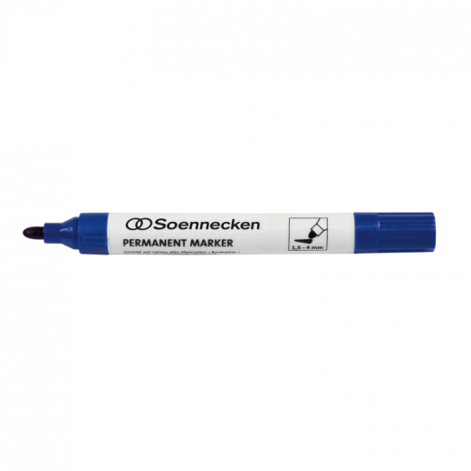 Soennecken Permanentmarker 3105 4mm Rundspitze blau, - 304216950