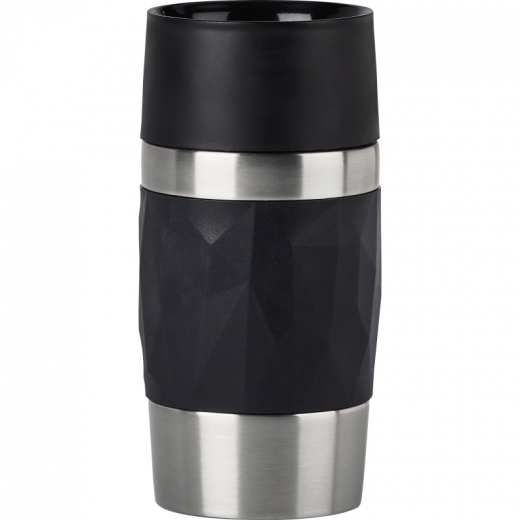 EMSA Isolierbecher TRAVEL MUG COMPACT N2160100 0,3l schwarz, - 439063390