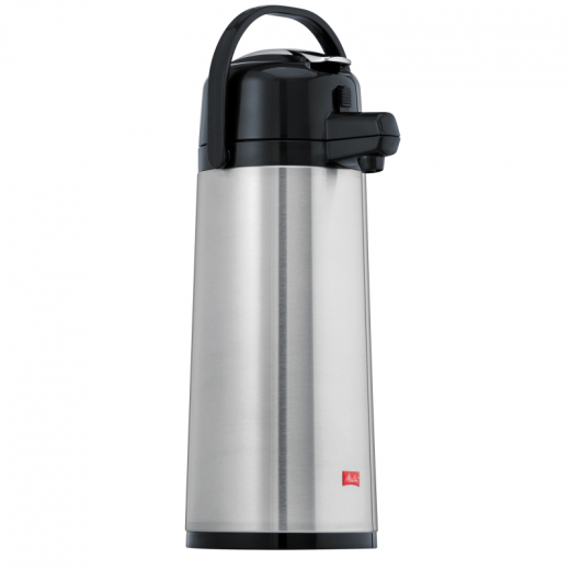 Melitta Pumpkanne 16718 2,2l silber/schwarz, - 9500001