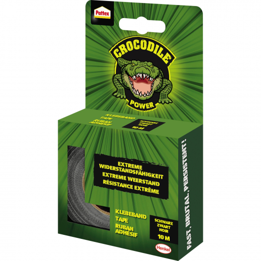 Pattex Klebeband Crocodile Power PCTB1 26mmx10m schwarz, - 164009490