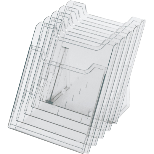 Exacompta Tischprospekthalter 60258D 5Fächer DIN A4 hoch,