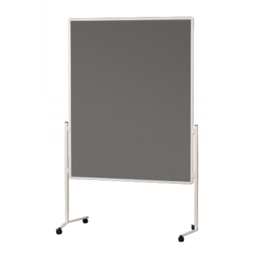 Soennecken Moderationswand 4868 120x150cm Filz grau inkl. Rollen,