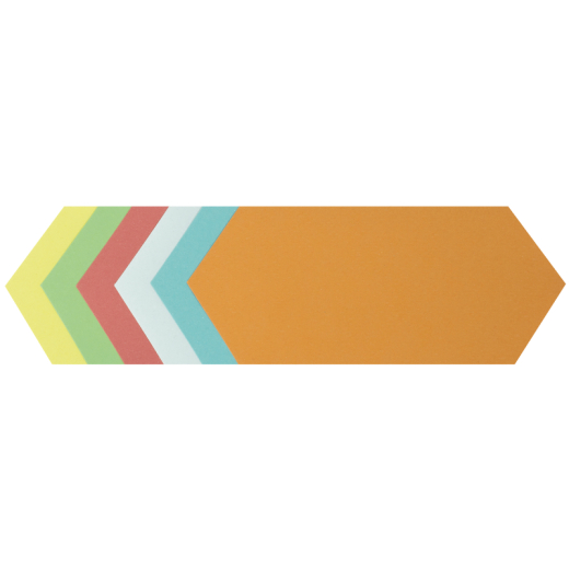 Soennecken Moderationskarte Rhombus 4881 9,5x20,5cm sort. 250 St./Pack.,