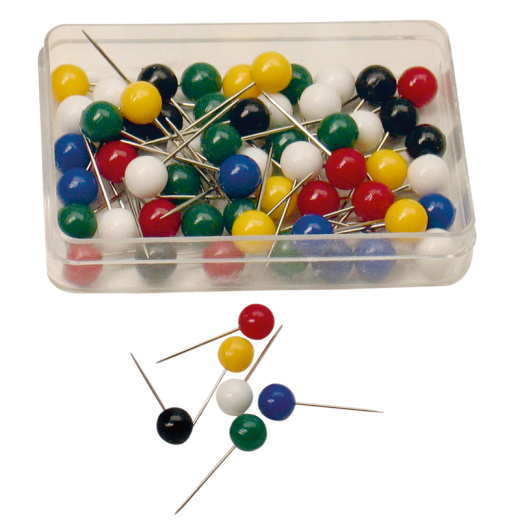 Soennecken Markierungsnadel 1105 5x16mm farbig sortiert 100 St./Pack, - 176206299