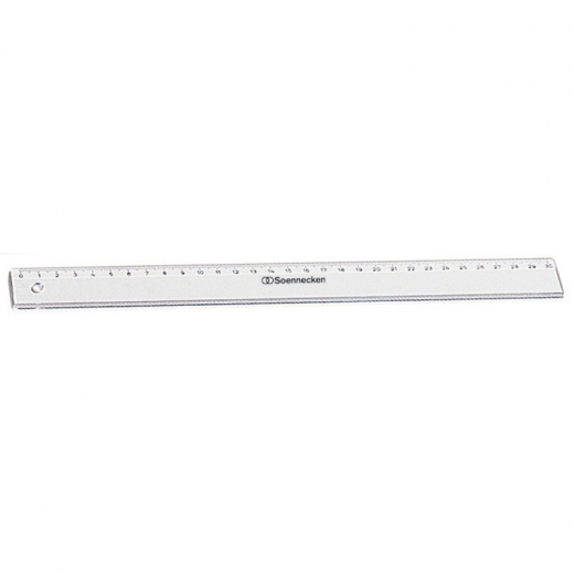 Soennecken Lineal 1821 30cm Polystyrol transparent,