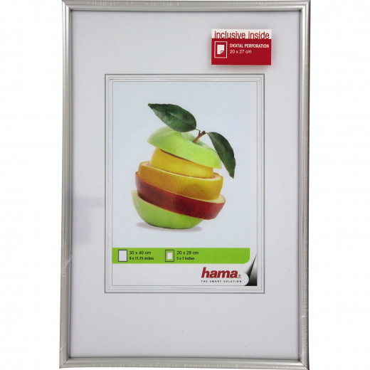 Hama Bilderrahmen Sevilla 00066435 30x40cm Kunststoff silber, - 1666435