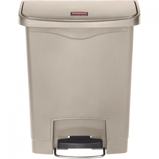 Rubbermaid Tretabfalleimer Slim Jim 1883552 Kunststoff 90l beige, - 218600