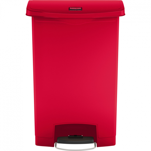 Rubbermaid Tretabfalleimer Slim Jim 1883570 Kunststoff 90l rot, - 218604