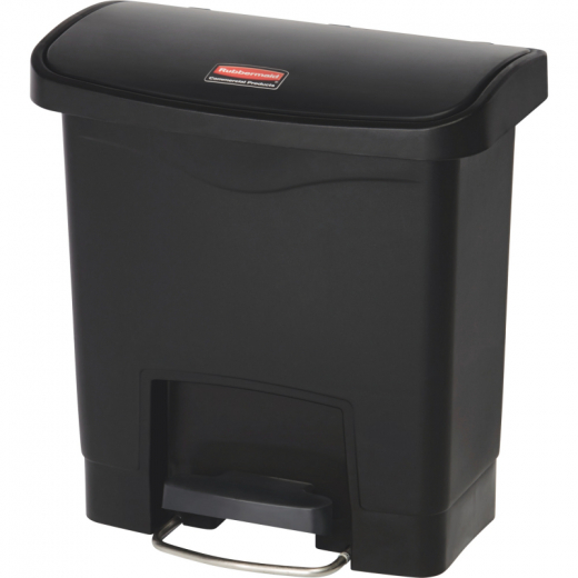 Rubbermaid Tretabfalleimer Slim Jim 1883608 Kunststoff 15l schwarz, - 435007290