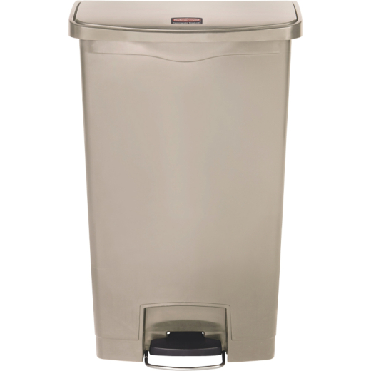 Rubbermaid Tretabfalleimer Slim Jim 1883460 Kunststoff 68l beige,