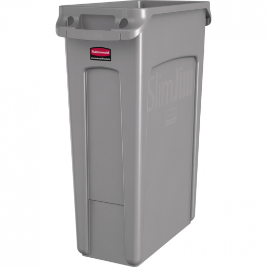 Rubbermaid Abfallbehälter Slim Jim FG354060GRAY 87l grau, - 435012580