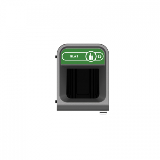 Rubbermaid Recyclingstation 2154768 57l Behältereinheit Glas gn, - 435015460