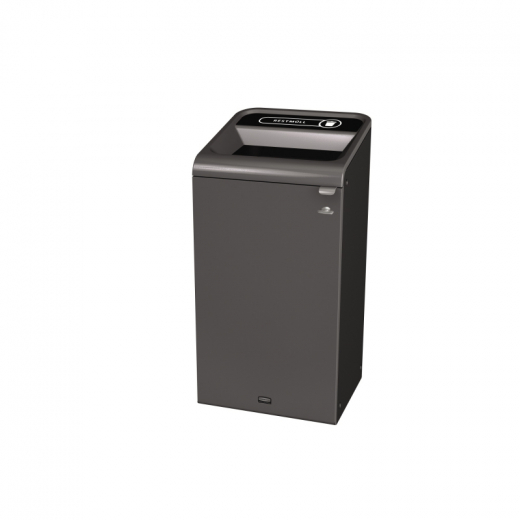 Rubbermaid Recyclingstation 2154774 87l Behältereinheit Restmüll sw, - 435015590