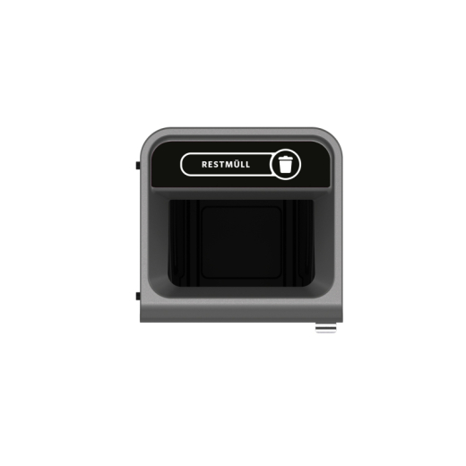 Rubbermaid Recyclingstation 2154774 87l Behältereinheit Restmüll sw, - 435015590