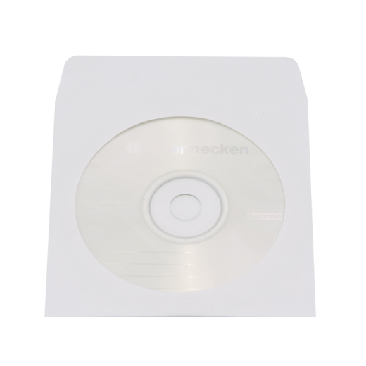 Soennecken CD/DVD Hülle 03750 mF Papier weiß 100 St./Pack.,