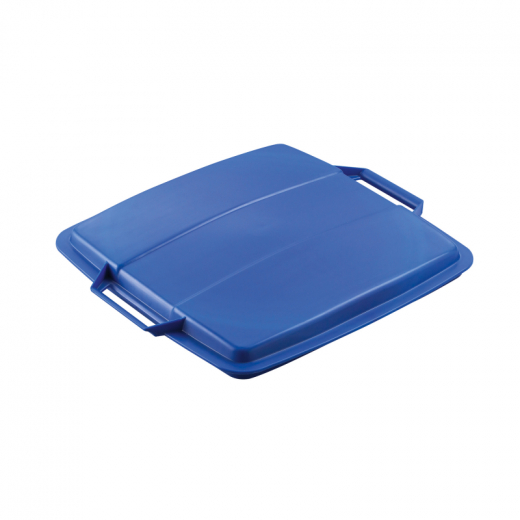 DURABLE Abfalleimer DURABIN FLIP VEH2012031 52x61x49cm grau/blau,