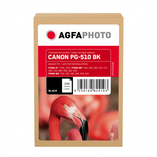 AgfaPhoto Tintenpatrone APCPG510B wie Canon PG510 sw, - 170570990362