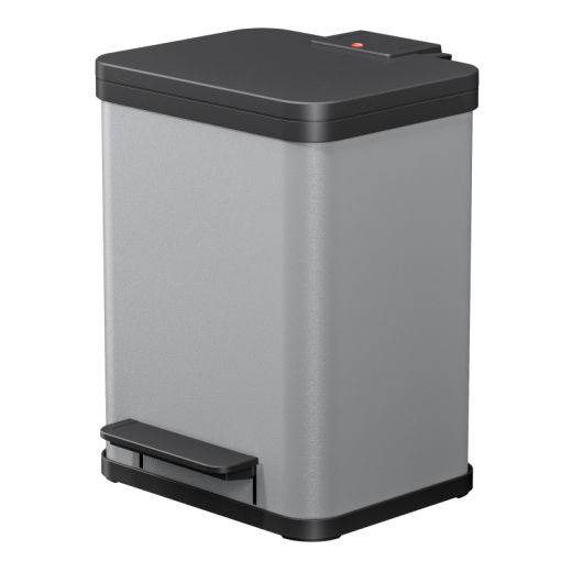 Hailo Tretabfalltrenner Öko Duo Plus M 0622-220 2x9l silber, - HAI0622220